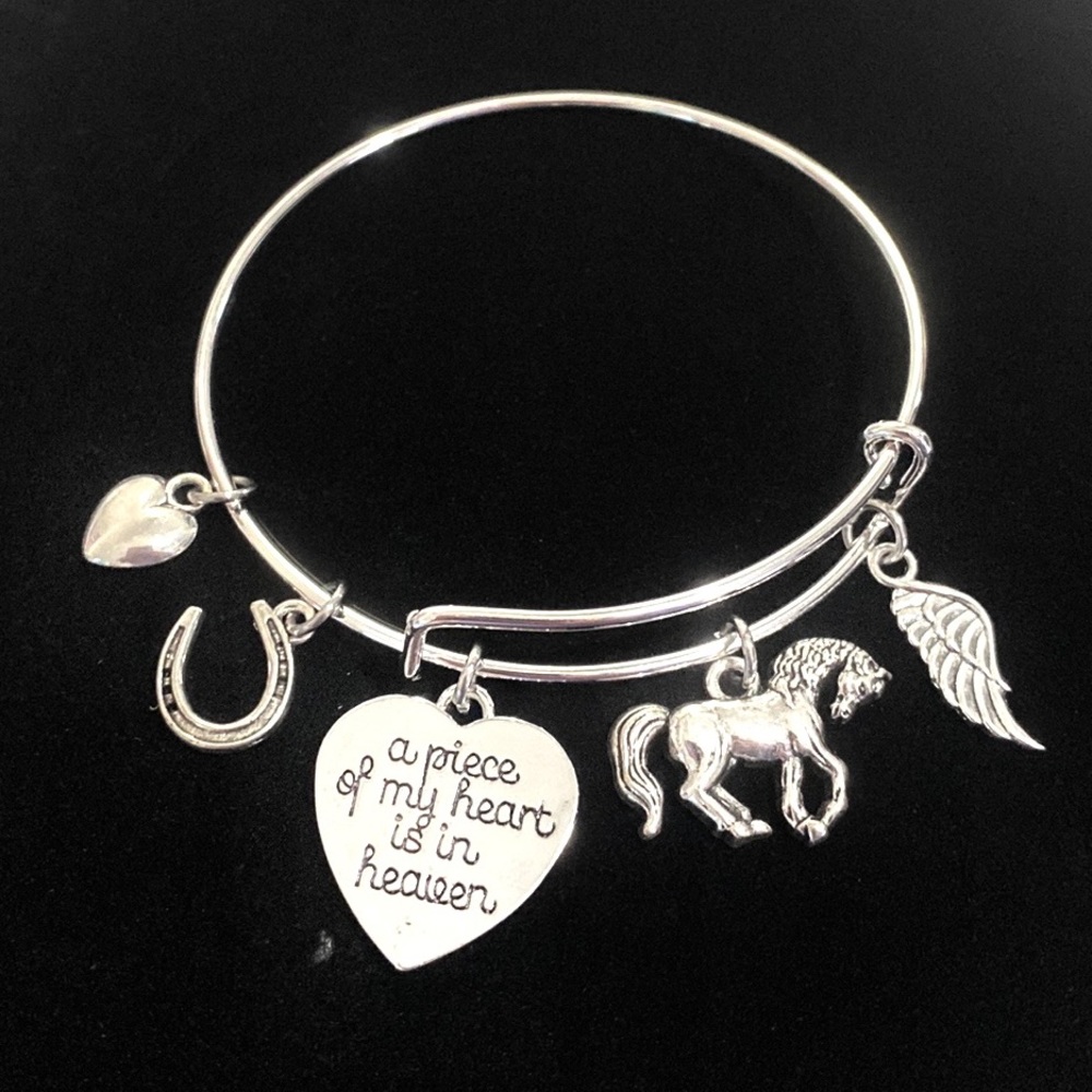Horse Memorial Bracelet May Be Personalized